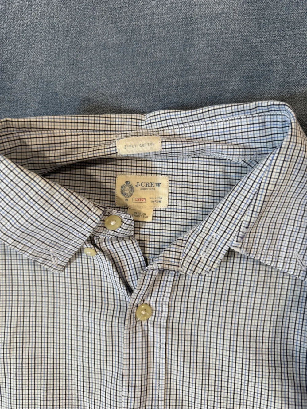 J. Crew lightweight button